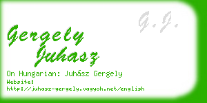 gergely juhasz business card