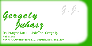 gergely juhasz business card